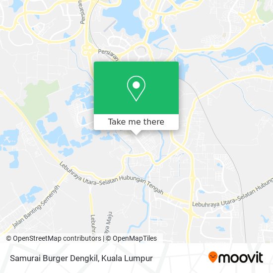 Samurai Burger Dengkil map