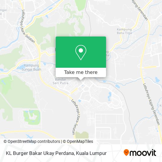 Peta KL Burger Bakar Ukay Perdana