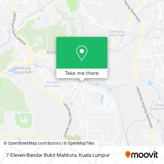 Peta 7-Eleven-Bandar Bukit Mahkota