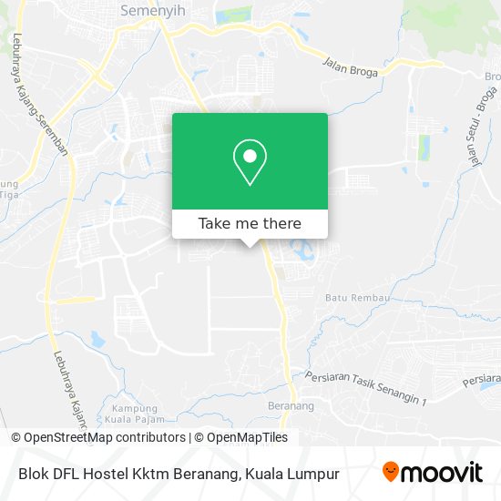 Peta Blok DFL Hostel Kktm Beranang