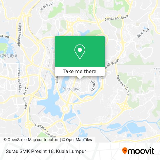 Surau SMK Presint 18 map