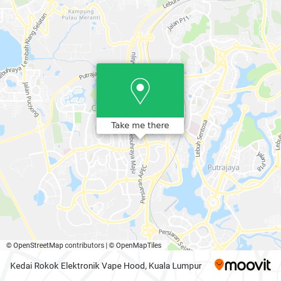 Kedai Rokok Elektronik Vape Hood map