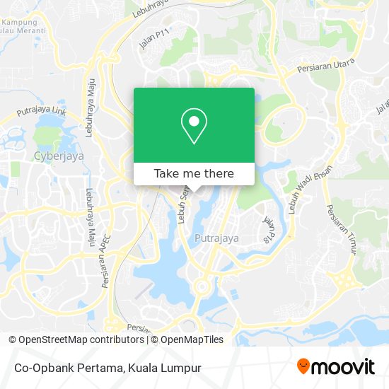 Co-Opbank Pertama map