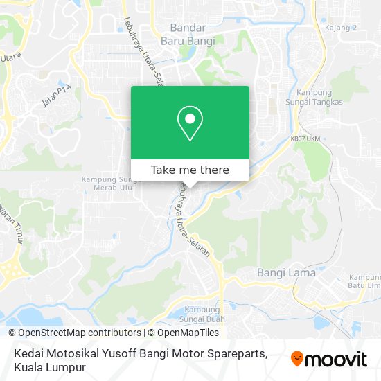 Kedai Motosikal Yusoff Bangi Motor Spareparts map