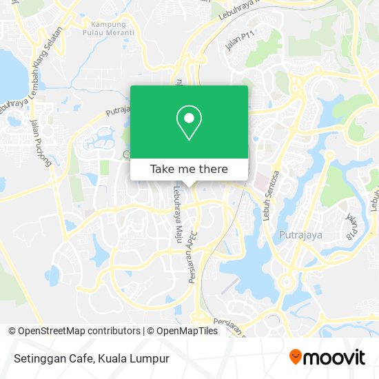 Setinggan Cafe map