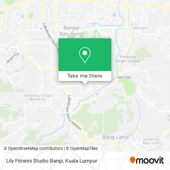 Lily Fitness Studio Bangi map