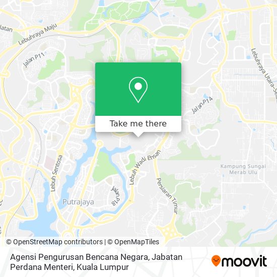 Agensi Pengurusan Bencana Negara, Jabatan Perdana Menteri map