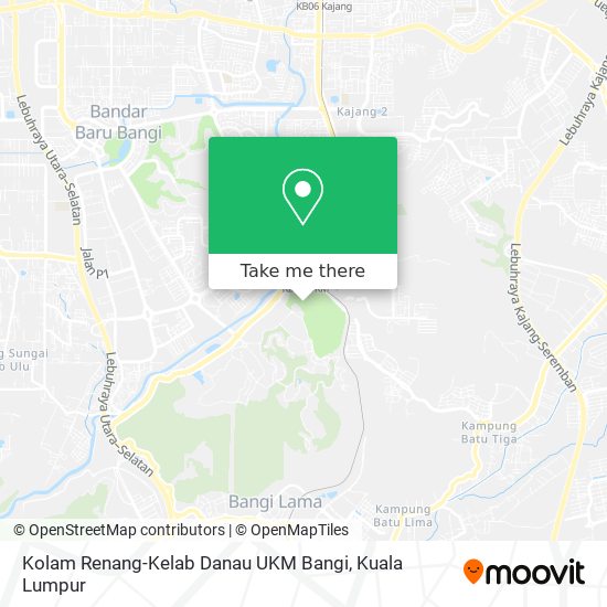 Peta Kolam Renang-Kelab Danau UKM Bangi