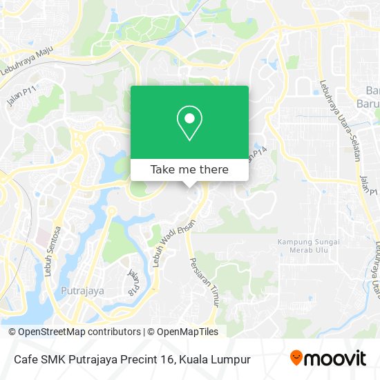 Peta Cafe SMK Putrajaya Precint 16