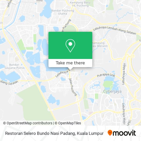 Restoran Selero Bundo Nasi Padang map
