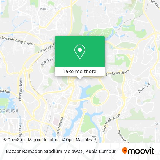 Peta Bazaar Ramadan Stadium Melawati