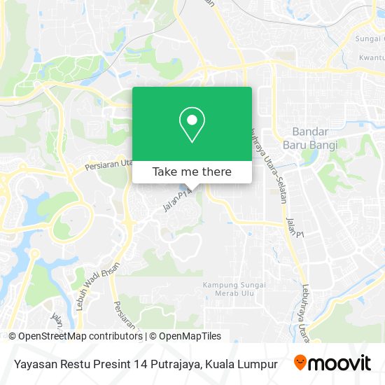 Peta Yayasan Restu Presint 14 Putrajaya