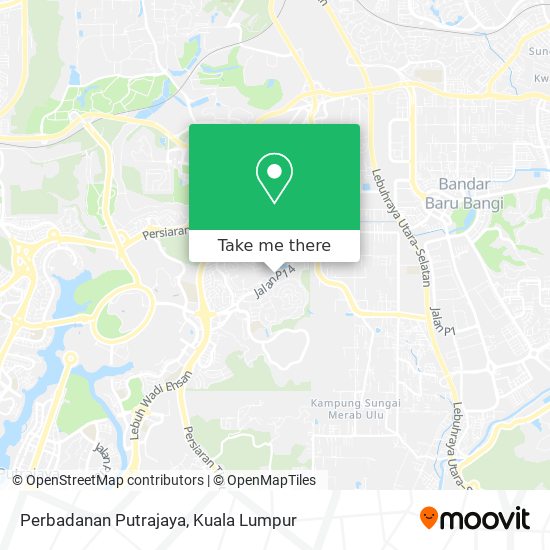 Perbadanan Putrajaya map