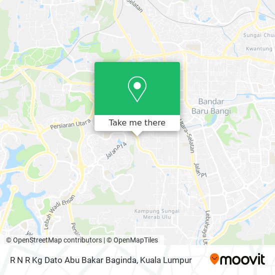 R N R Kg Dato Abu Bakar Baginda map