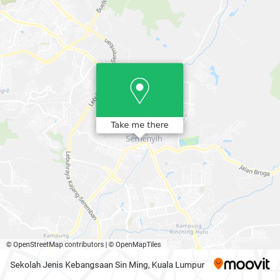 Sekolah Jenis Kebangsaan Sin Ming map