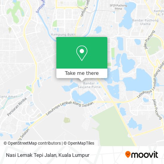 Peta Nasi Lemak Tepi Jalan