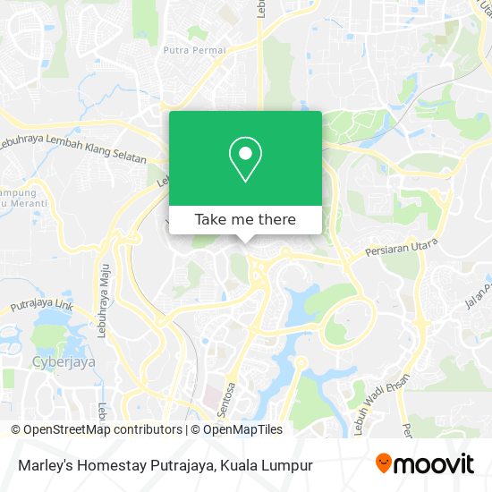 Peta Marley's Homestay Putrajaya