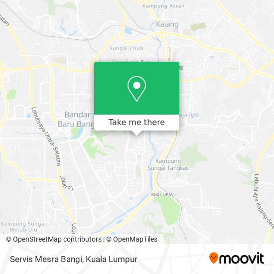 Servis Mesra Bangi map