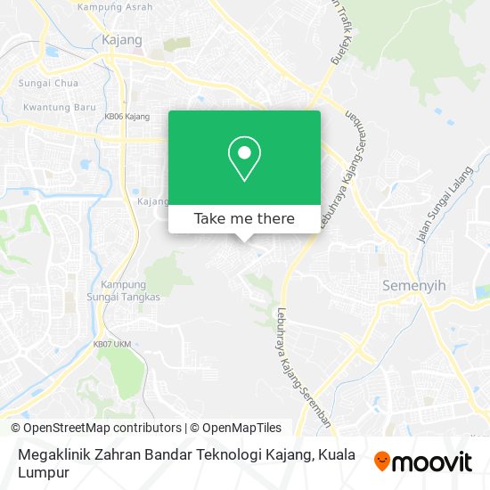 Megaklinik Zahran Bandar Teknologi Kajang map