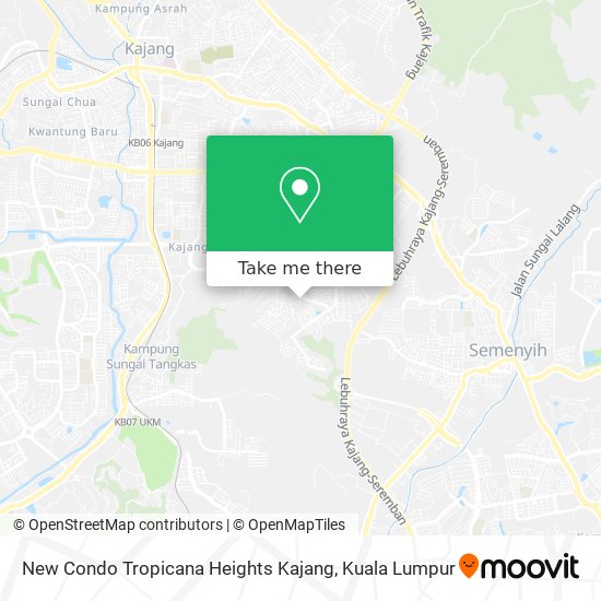 Peta New Condo Tropicana Heights Kajang