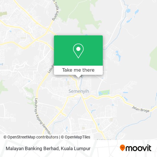 Malayan Banking Berhad map