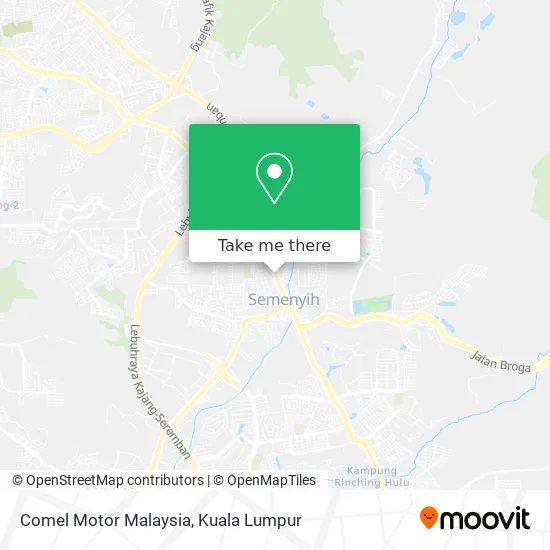 Comel Motor Malaysia map