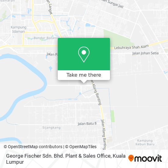 George Fischer Sdn. Bhd. Plant & Sales Office map