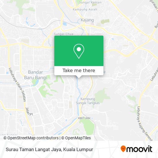 Surau Taman Langat Jaya map