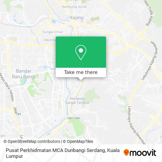 Peta Pusat Perkhidmatan MCA Dunbangi Serdang