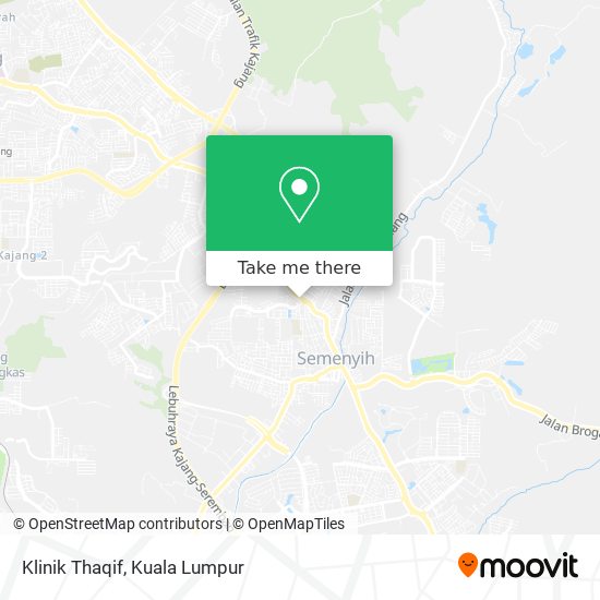 Klinik Thaqif map