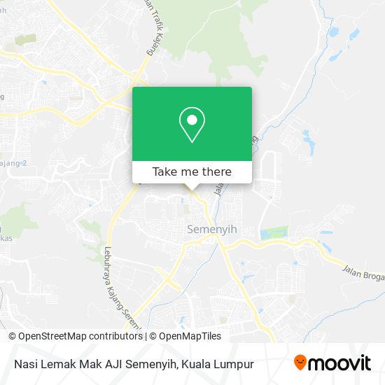 Nasi Lemak Mak AJI Semenyih map