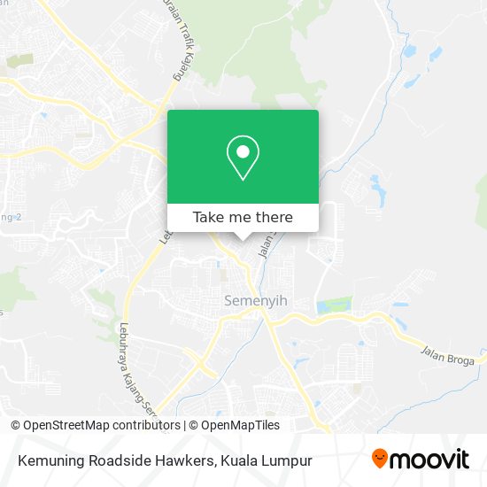 Kemuning Roadside Hawkers map