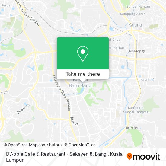 D'Apple Cafe & Restaurant - Seksyen 8, Bangi map