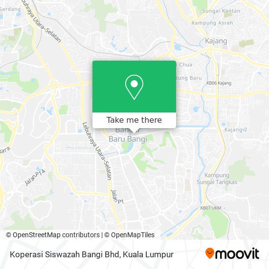 Koperasi Siswazah Bangi Bhd map