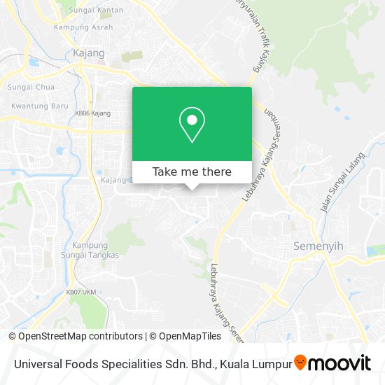 Universal Foods Specialities Sdn. Bhd. map