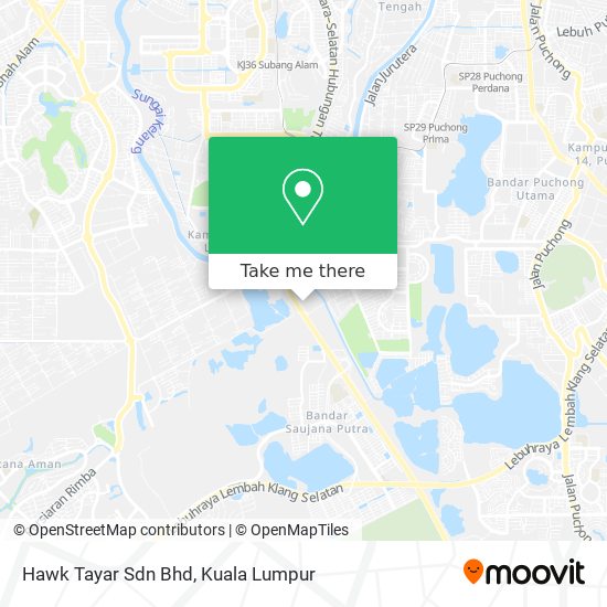 Peta Hawk Tayar Sdn Bhd