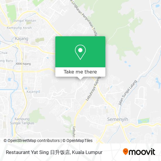 Restaurant Yat Sing 日升饭店 map