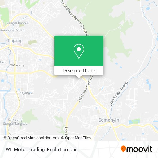 WL Motor Trading map