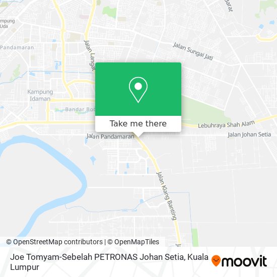 Peta Joe Tomyam-Sebelah PETRONAS Johan Setia