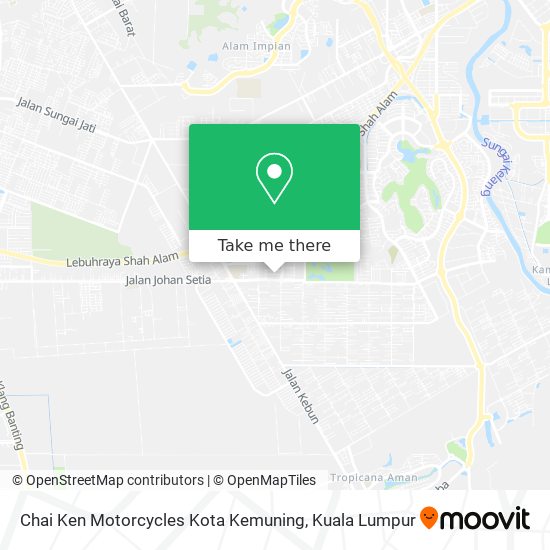 Chai Ken Motorcycles Kota Kemuning map