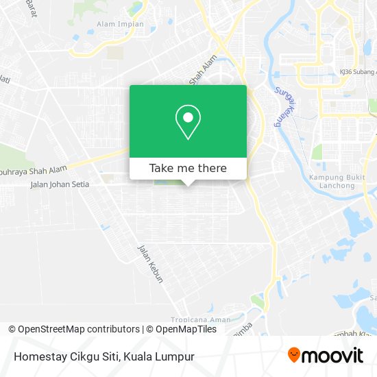 Peta Homestay Cikgu Siti