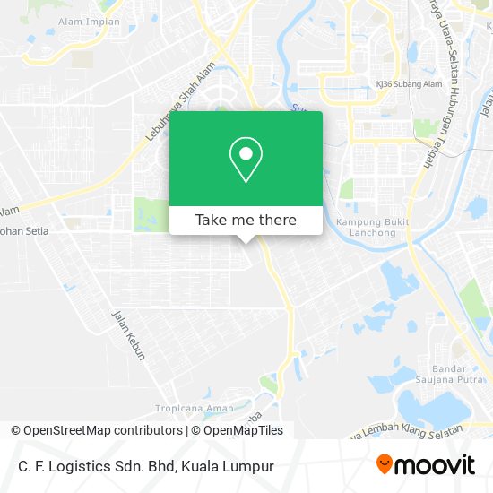 C. F. Logistics Sdn. Bhd map