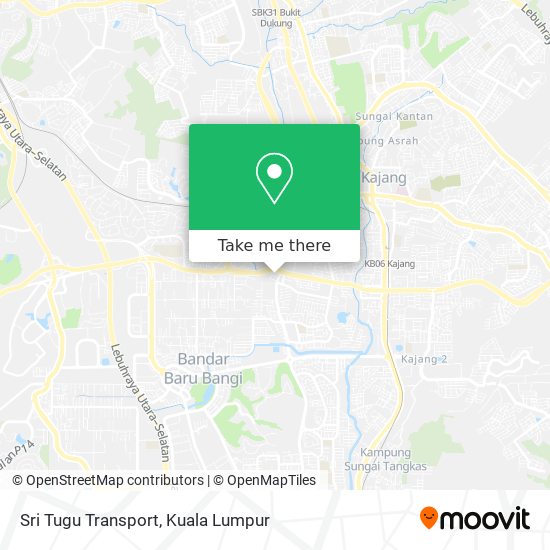 Sri Tugu Transport map