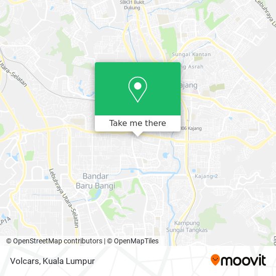 Volcars map