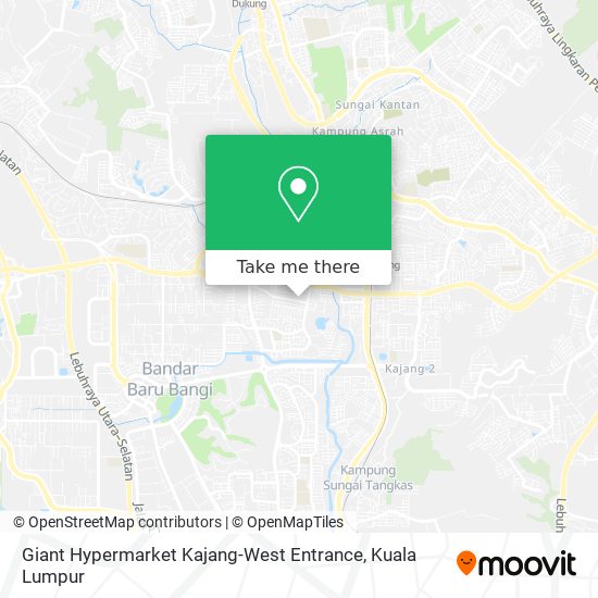 Giant Hypermarket Kajang-West Entrance map