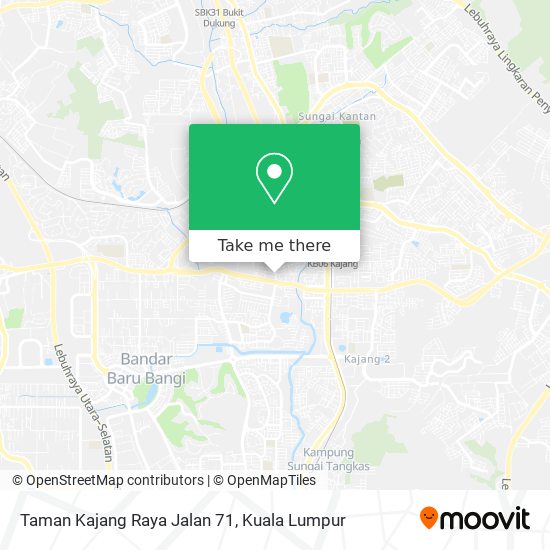 Taman Kajang Raya Jalan 71 map