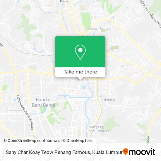 Sany Char Koay Teow Penang Famous map