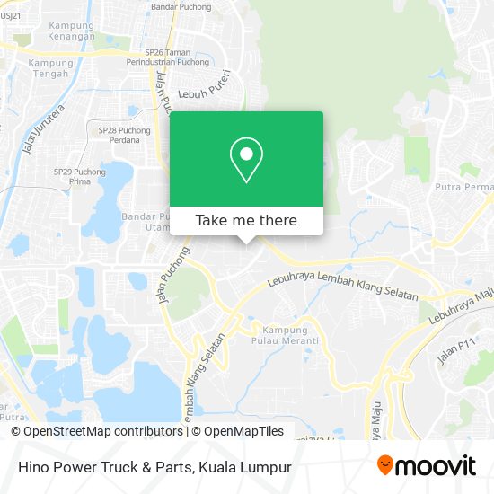 Hino Power Truck & Parts map
