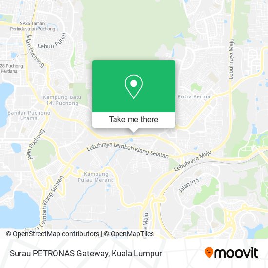 Surau PETRONAS Gateway map