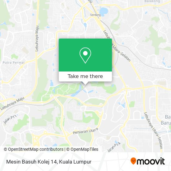 Mesin Basuh Kolej 14 map